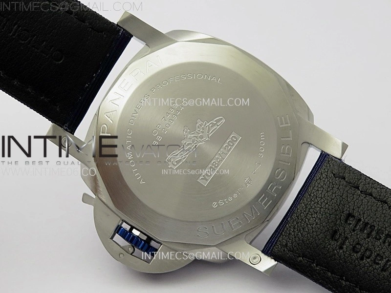 PAM1289 Y TTF Best Edition Blue Dial on Blue Leather Strap P.900 Clone
